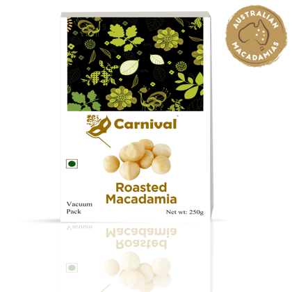 Carnival Roasted Macadamia Nuts 250g | Exotic Nuts | Perfect for guilt free snacking |