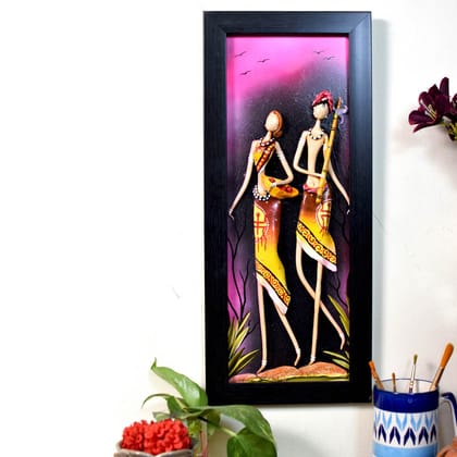 Authentic Handmade Terracotta mural wall art on canvas