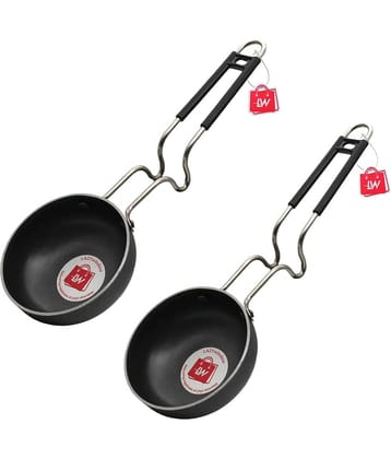 LAZYWINDOW Iron Tadka Pan Iron No Coating Tadka Pan ( Pack of 2 )