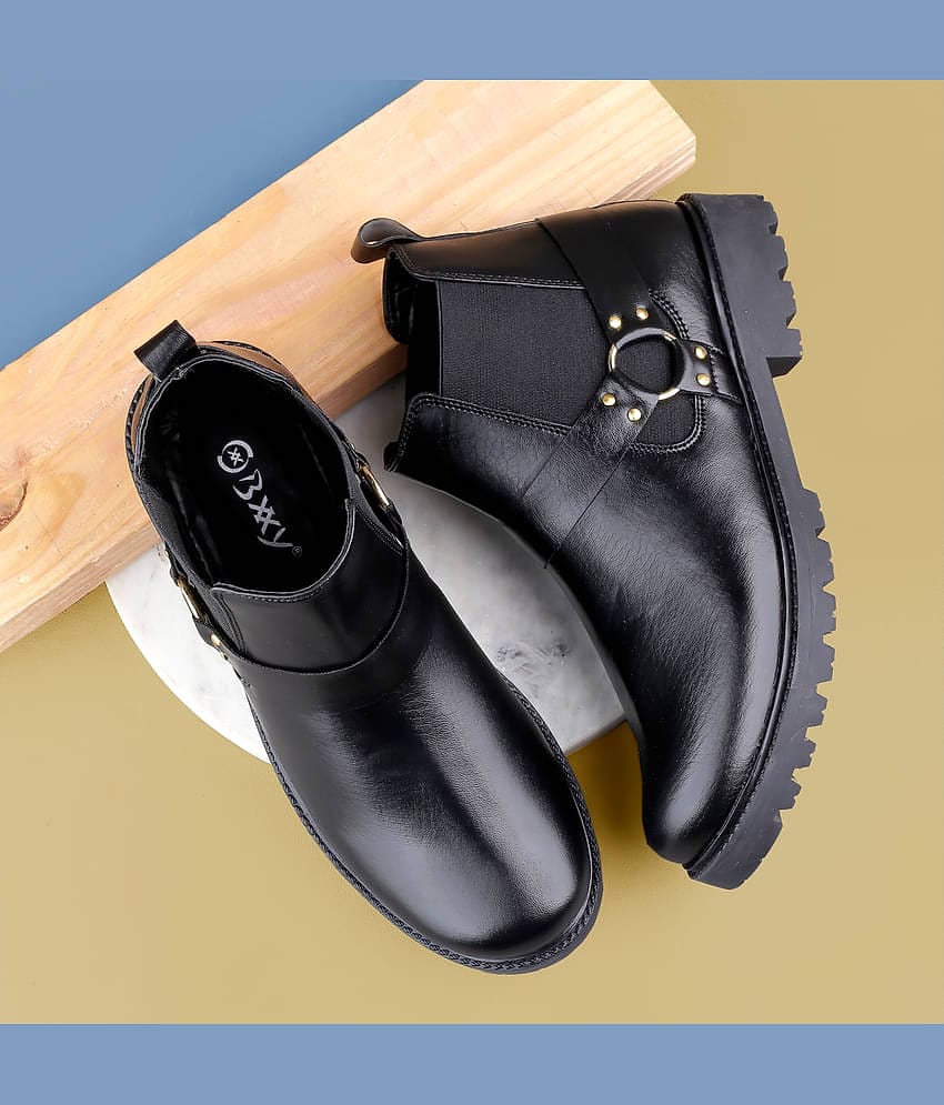 BXXY Black Men's Chelsea Boots