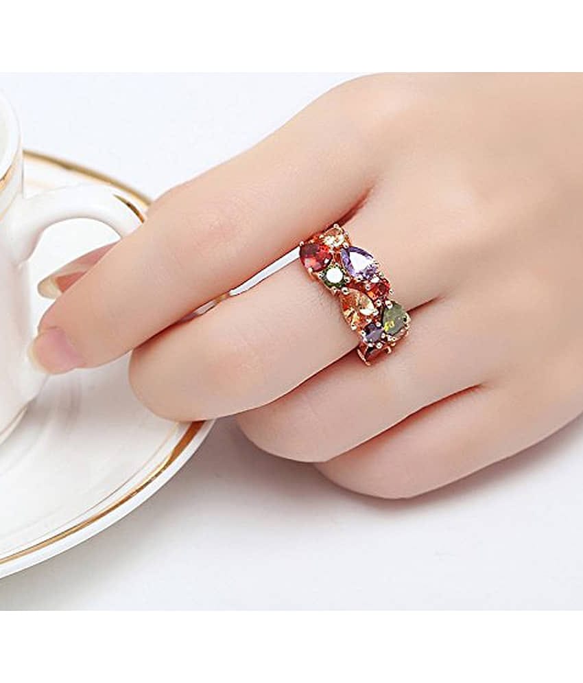 Thrillz Multicolour Rings ( Pack of 1 )