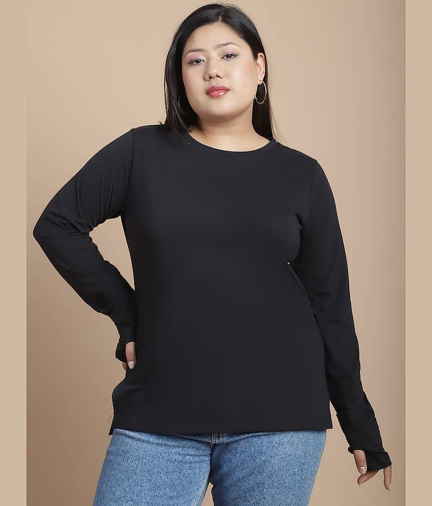 Rigo Women's Cotton Blend Tunic ( Black )