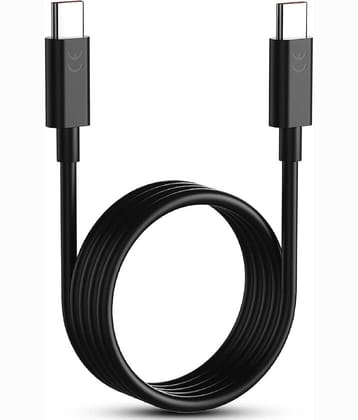 UniBoss 68 Watt Type C to C Certified Fast Charging Cable 1 m USB Type C Cable  (Compatible with Moto Edge 60/ 50/ 40/ 30/ Fusion /Neo/razr/g05/g85/g45/g64/g84 /g62, Black)