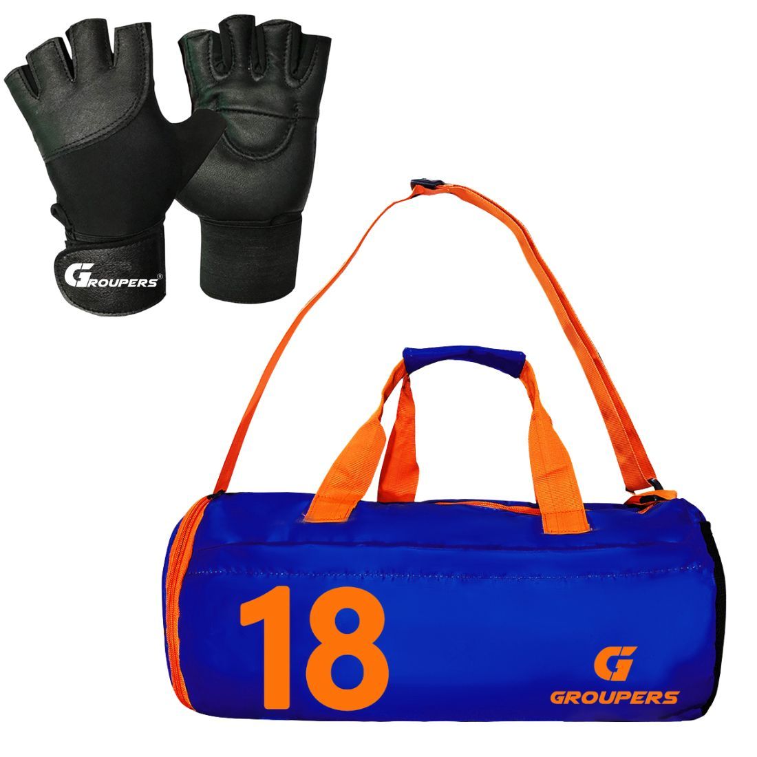 GROUPERS Combo Set of Duffle Polyester Bag with GloveslDuffle Bags Travel