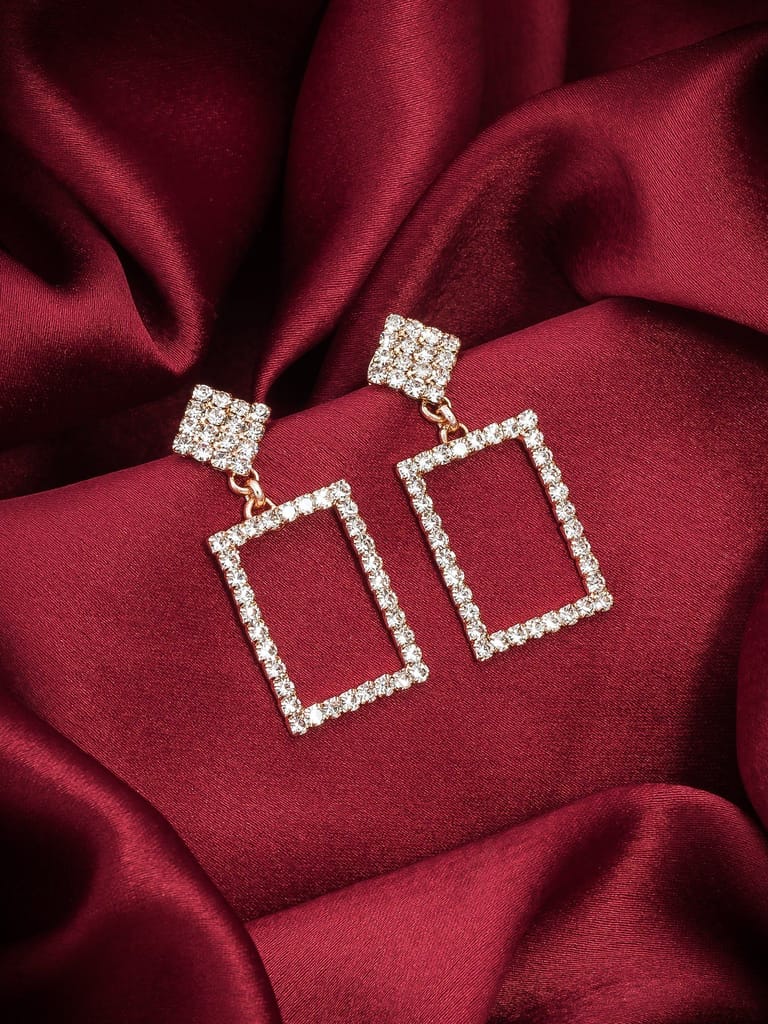 Morison Golden Drop Earrings Sleek Elegance for Every Occasion - Earrings | Buy online on ZillyBuy