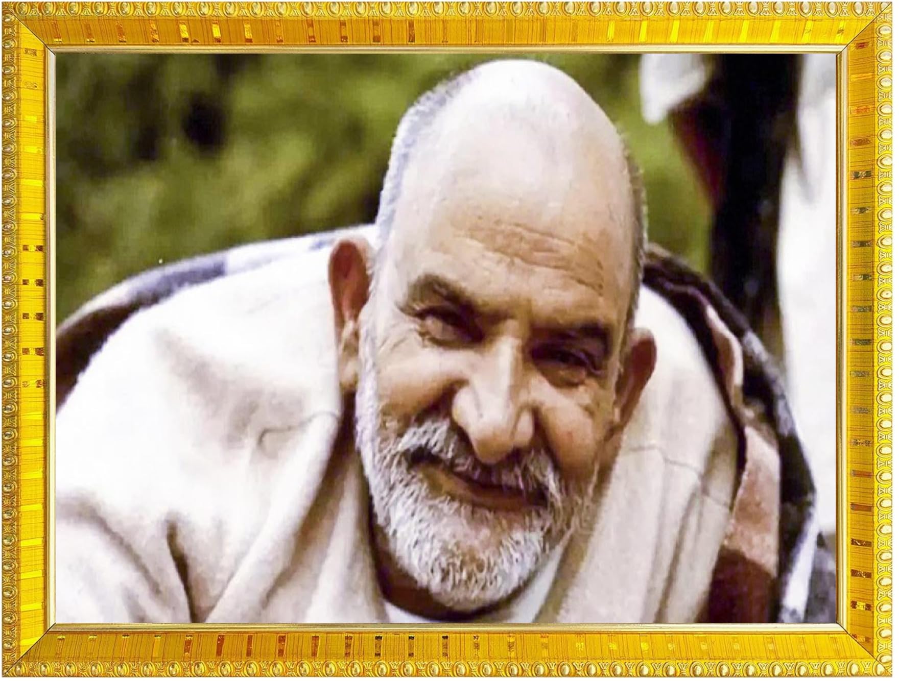 NOKKES Neem Karoli Baba Neev Karori baba Photo Frames Religious Photo frame 5X7 Inch Photo Frame_W55