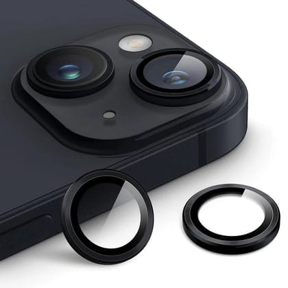 Metallic Camera Lens Protector - Black-Apple iPhone 13 Mini