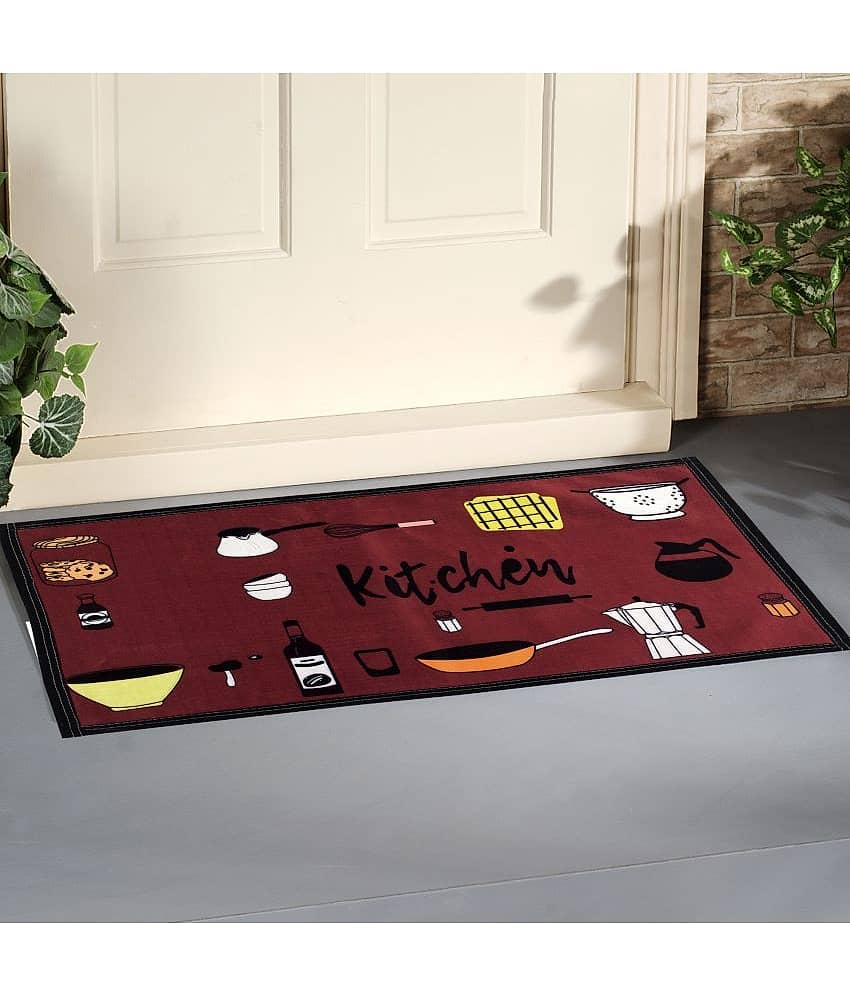 Aazeem Multi Single Anti-skid Kitchen Door Mat - ( 60 X 40 cm,1cm Thickness)