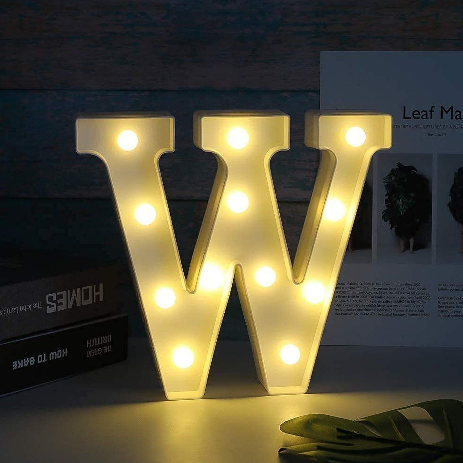 W Shaped LED Decorative Night Light (1 Pc)_assorted colour