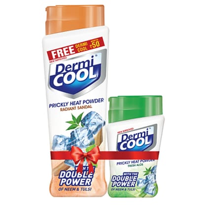 DermiCool Prickly Heat Powder Radiant Sandal