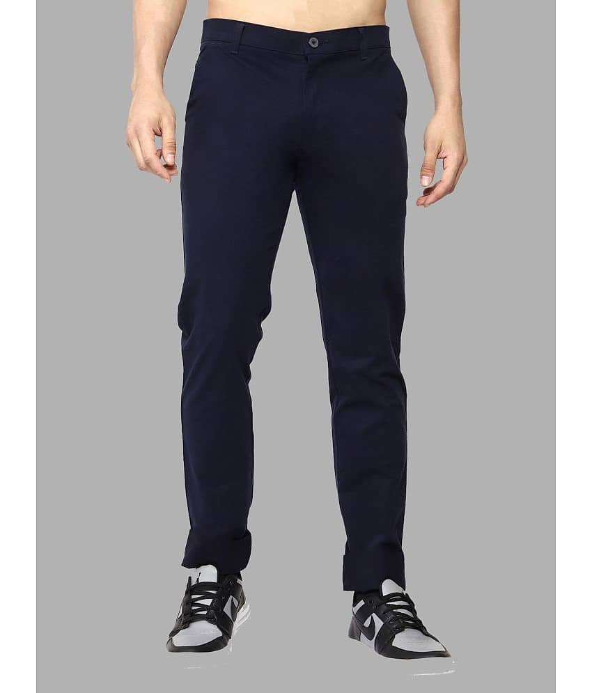 JB JUST BLACK Navy Blue Regular Chinos ( Pack of 1 )