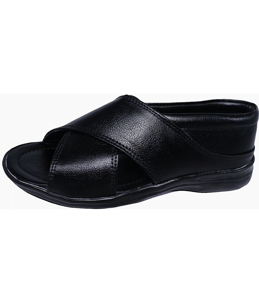 RAGE GAZE - Black  Men's Sandals
