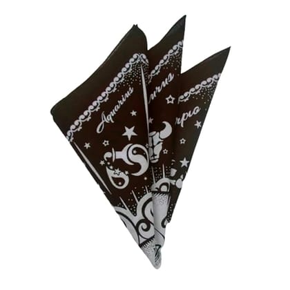 VOICI France Unisex face wrap Bandana Headband Neckerchief Hair Band Headwrap Black Color cotton blend free size (VH040BLK)