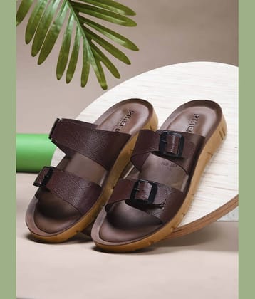 PUPINE Tan Men's Slide Flip Flop