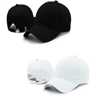 (Pack of 2) Adjustable Baseball Sports Cap Set Combo for Stylish Summer Cap