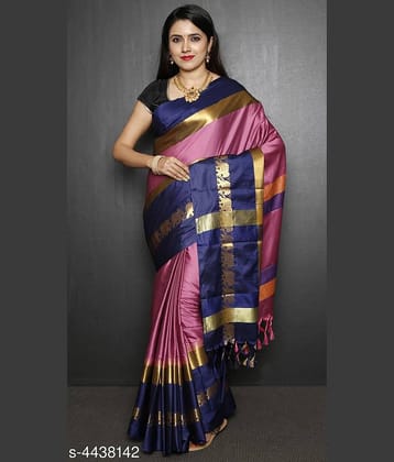 fab woven Cotton Blend Self Design Saree With Unstitched Blouse Piece ( Multicolour )