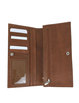 Ladies Wallet - Sleek - Tan