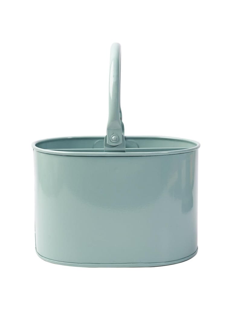 Metal Cutlery Holder - Green