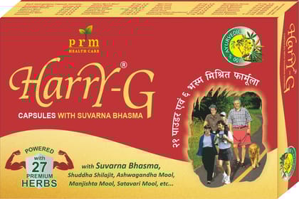 PRM Harry G Ayurvedic Capsules, for Vigour, Vitality, Stamina & Gowth 30 cap (Pack of 1)