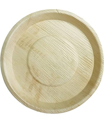 Agri Club Areca Leaves Round Disposable Plates 12 Inch (Set of 25)