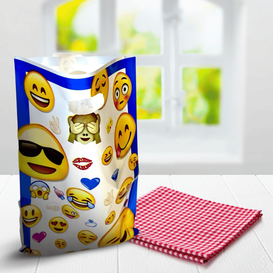Emoji / Smiley Theme AlumInium Film Loot Bags - 10