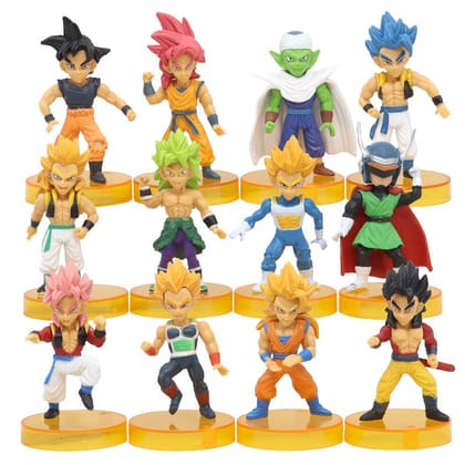 Dragon Ball Z Action Figures - Set of 12 - Height 10 cm