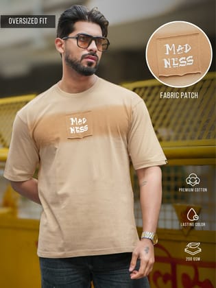 Madness Patch Butterscotch Half Sleeve T-Shirt-S