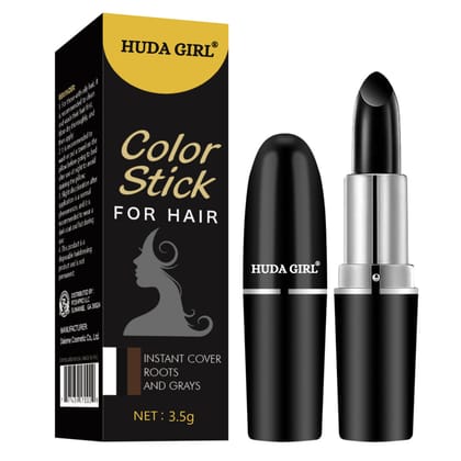 HUDA GIRL Natural Hair Color Root Touch Up For Grey Hair, Non-Toxic White Hair Coverage Touch Up Hair Dye Pencil For Men & Women (Black, 1 count) HUDA GIRL Natural Hair Color Root Touch Up For Grey Hair, Non-Toxic White Hair Coverage Touch Up Hair Dye Pe