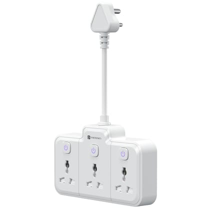 Portronics Power Plate Nano, Power Extender with Flexible Cord, Individual Switches, Child Safety Shutters, For Home, Office, Laptops, Mobiles & Appliances