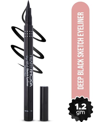 Hilary Rhoda Black Metalic Eye Liner Sketch Pen Liner ( Pack of 1 )