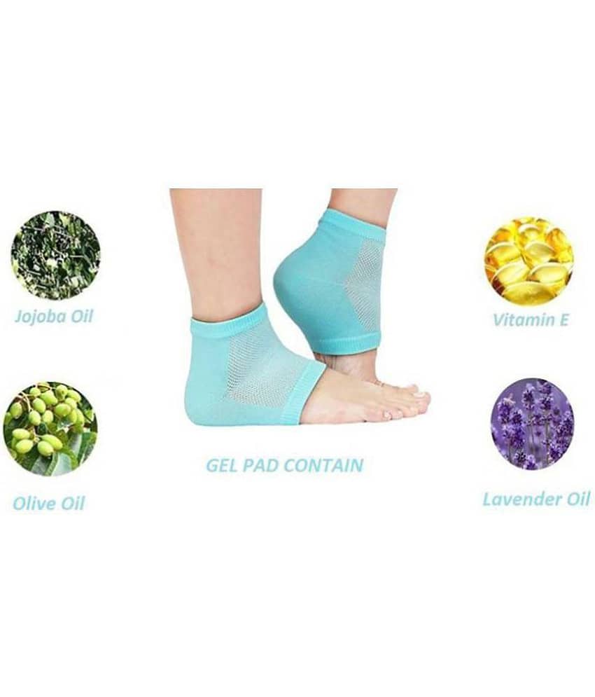 HL HI-LEE Heel Pain Relief Silicone Gel Heel Socks | Heel Protector Socks For Men And Women