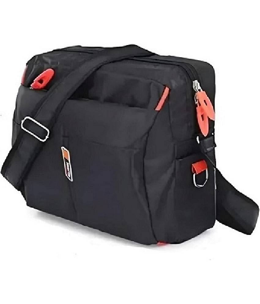 FLYSACK Black Solid Messenger Bag