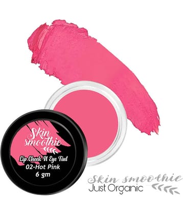 SKIN SMOOTHIE Lip,Cheek & Eye Tint-With Goodness of Vitamin E- Hot Pink (6 gm)