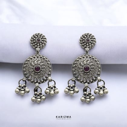 925 Sterling Silver handmade Oxidized Excellent gifting Dangle Women Earrings