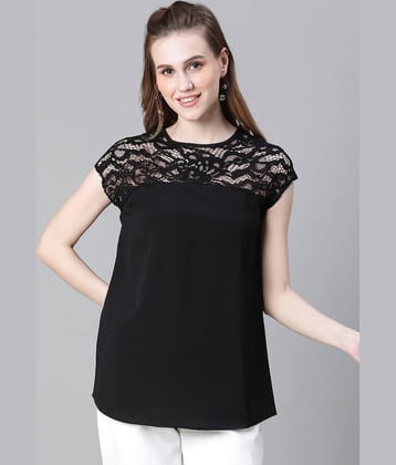 Oxolloxo Women's Polyester Regular Top ( Black )