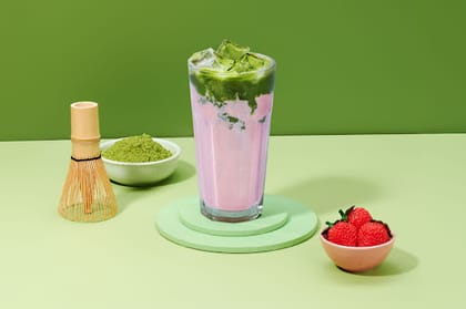 Strawberry Matcha Latte