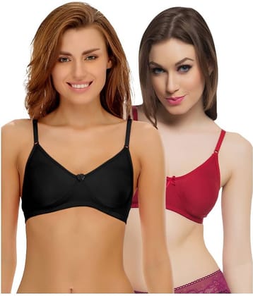 Clovia Poly Cotton T-Shirt/ Seamless Bra