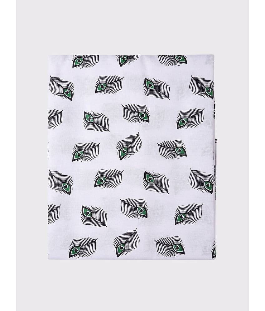 Maharaja - White Cotton Blend Men's Unstitched Kurta ( Pack of 1 )