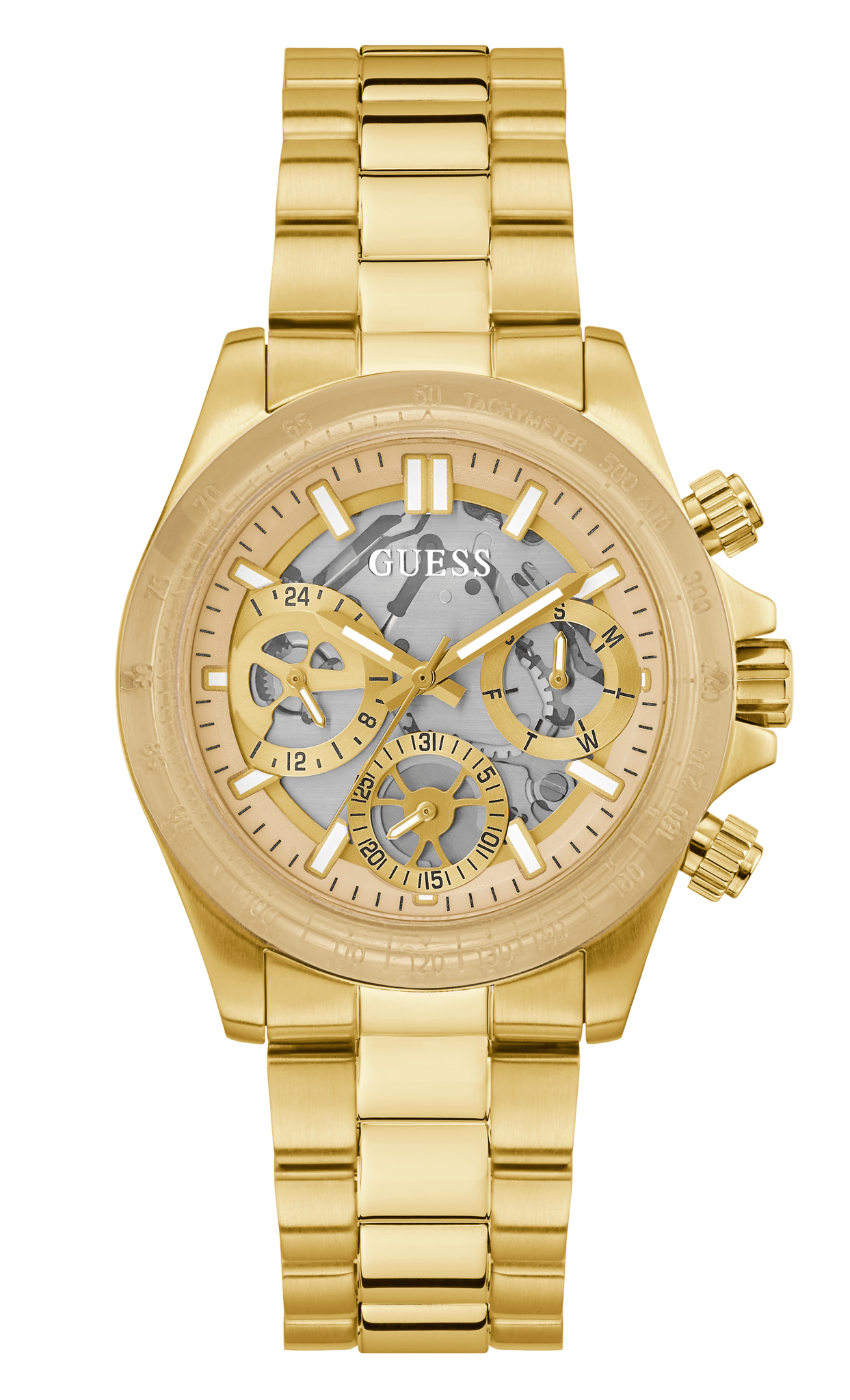Guess Gold Dial Women Watch - GW0557L1-Gold