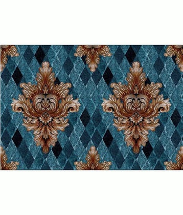 WallDesign Tile Floral Texture Rustic - 8 cm W x 305 cm L Abstract Sticker ( 305 x 8 cms )