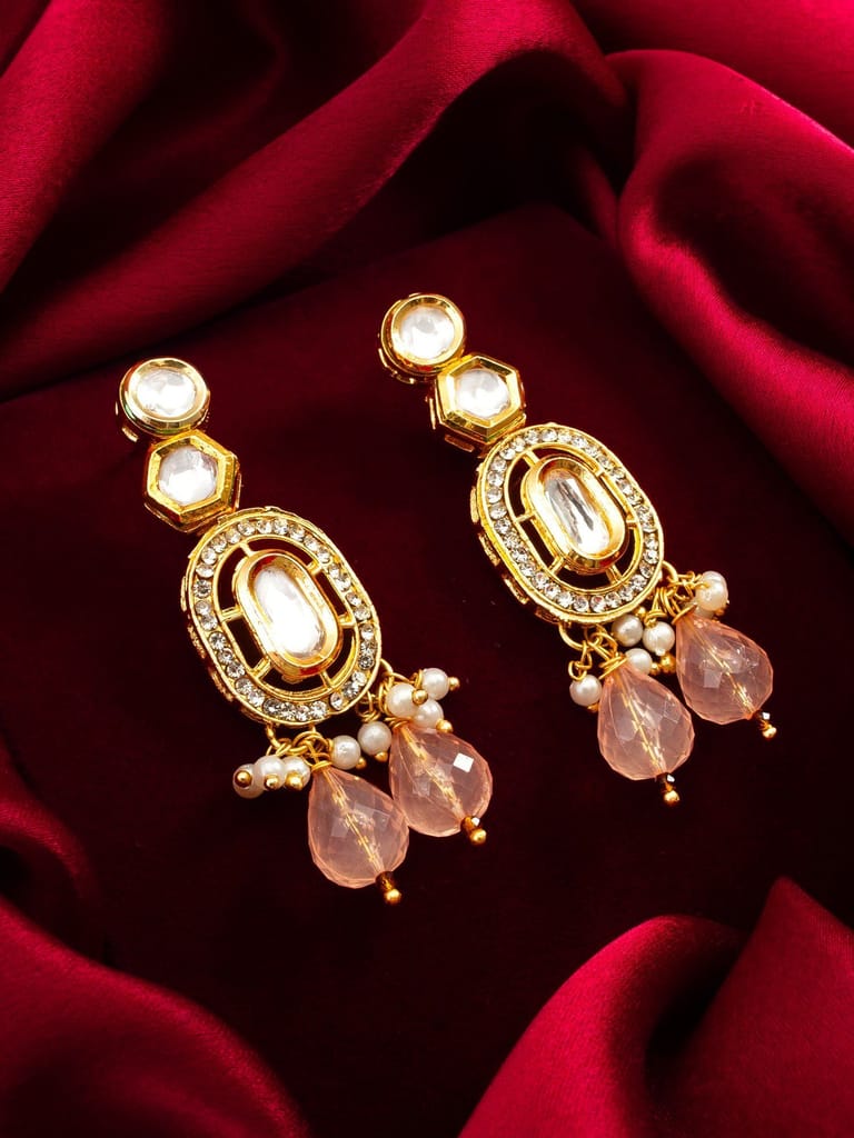 Morison Golden Drop Earrings Classic and Chic - Earrings | Buy online on ZillyBuy