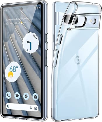 JGD PRODUCTS for Google Pixel 7A 5G Premium Transparent Hybrid Soft Slim Dust Proof Back Case Cover with Camera Protection JGD PRODUCTS for Google Pixel 7A 5G Premium Transparent Hybrid Soft Slim Dust Proof Back Case Cover with Camera Protection - Transp