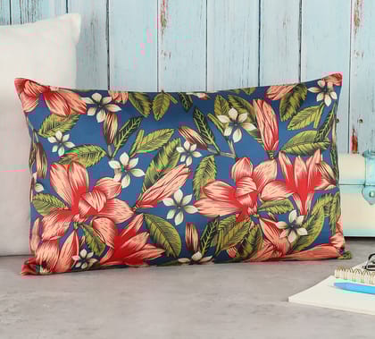 India Circus Perianth Drama - Blended Taf Silk Cushion Cover - 12 X 20 Inch