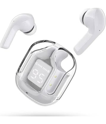 VEhop Ultrapods Bluetooth True Wireless (TWS) In Ear 30 Hours Playback Fast charging,Powerfull bass IPX4(Splash & Sweat Proof) White