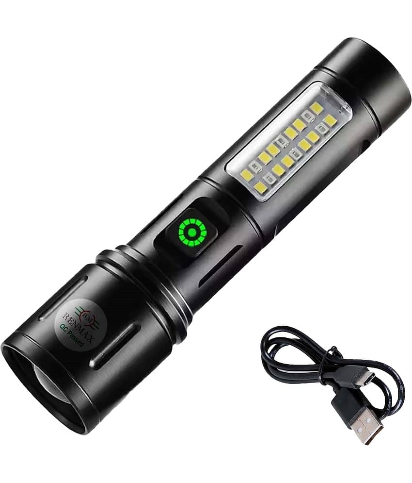 RENMAX - 30W Rechargeable Flashlight Torch ( Pack of 1 )