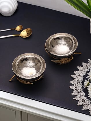 Leaf Charm Bowl (Pack Of 2)