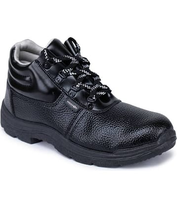 Liberty Mid Ankle Black Safety Shoes