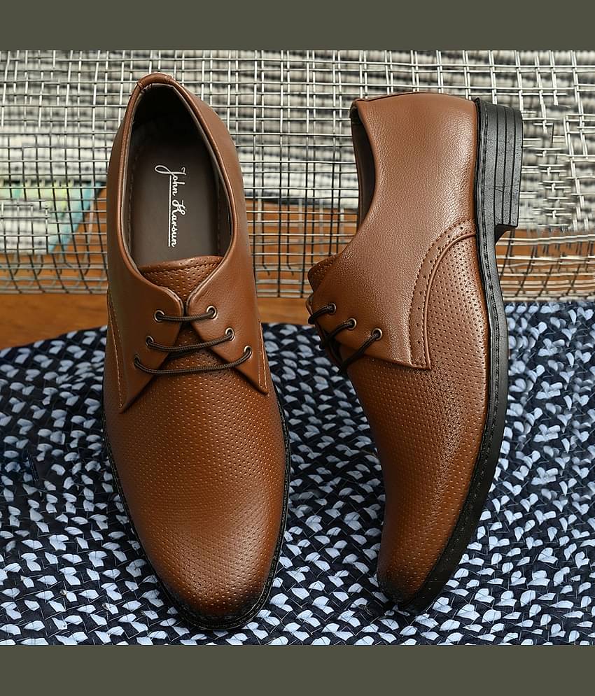 John Karsun - Tan Men's Formal Shoes