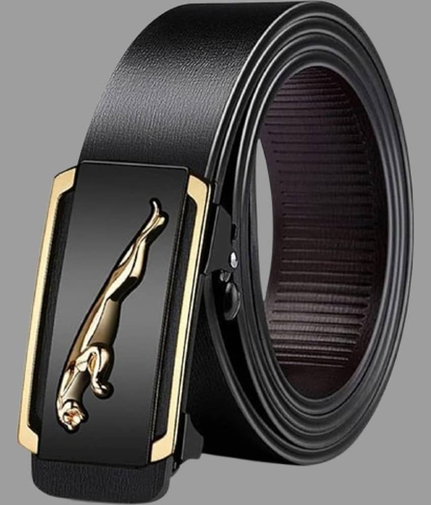 BAYEMA - Black Faux Leather Men's Formal Belt ( Pack of 1 )