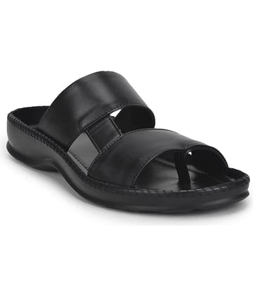 Liberty - Black Men's Leather Slipper